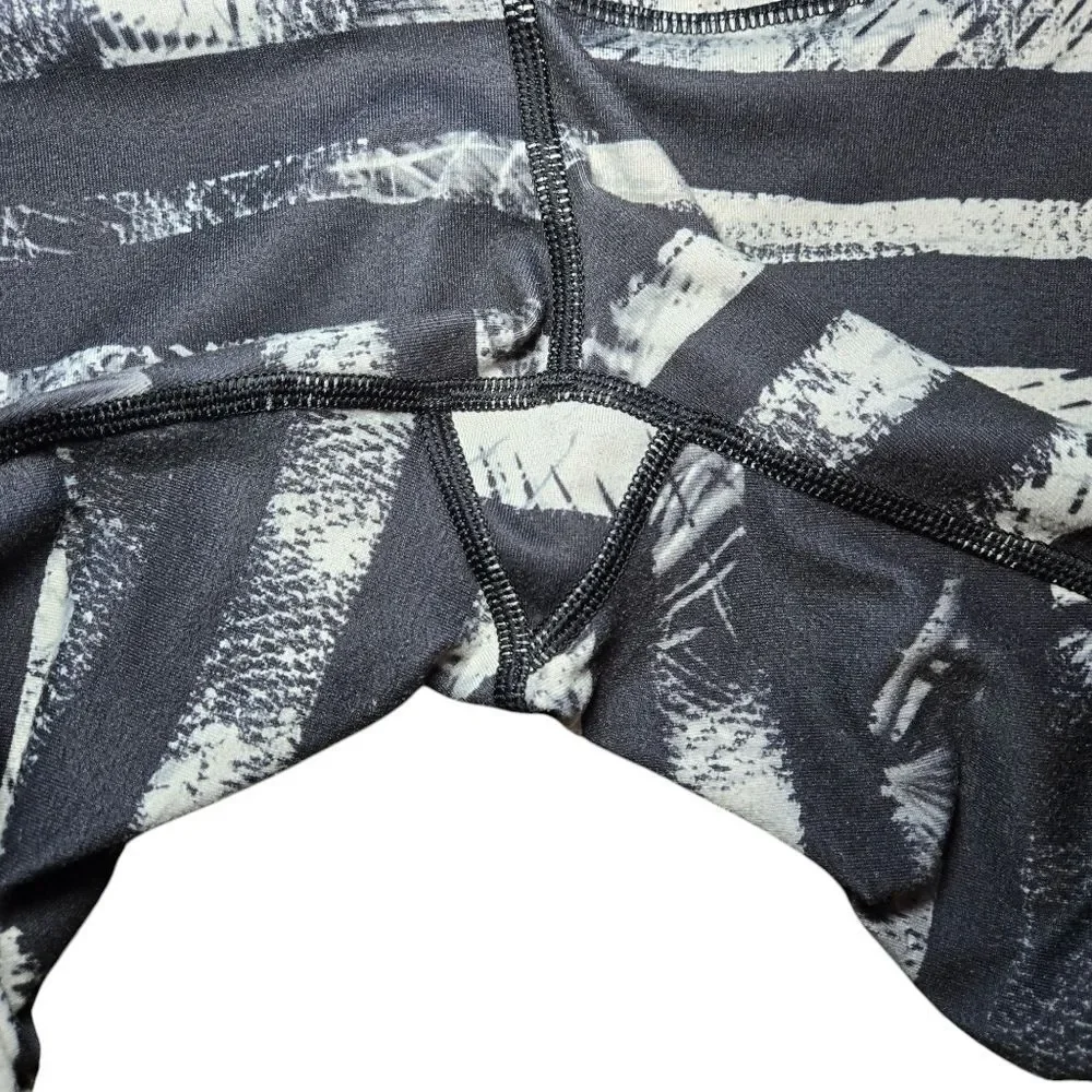 Lululemon Wunder Under Pant - Shady Palms Black White